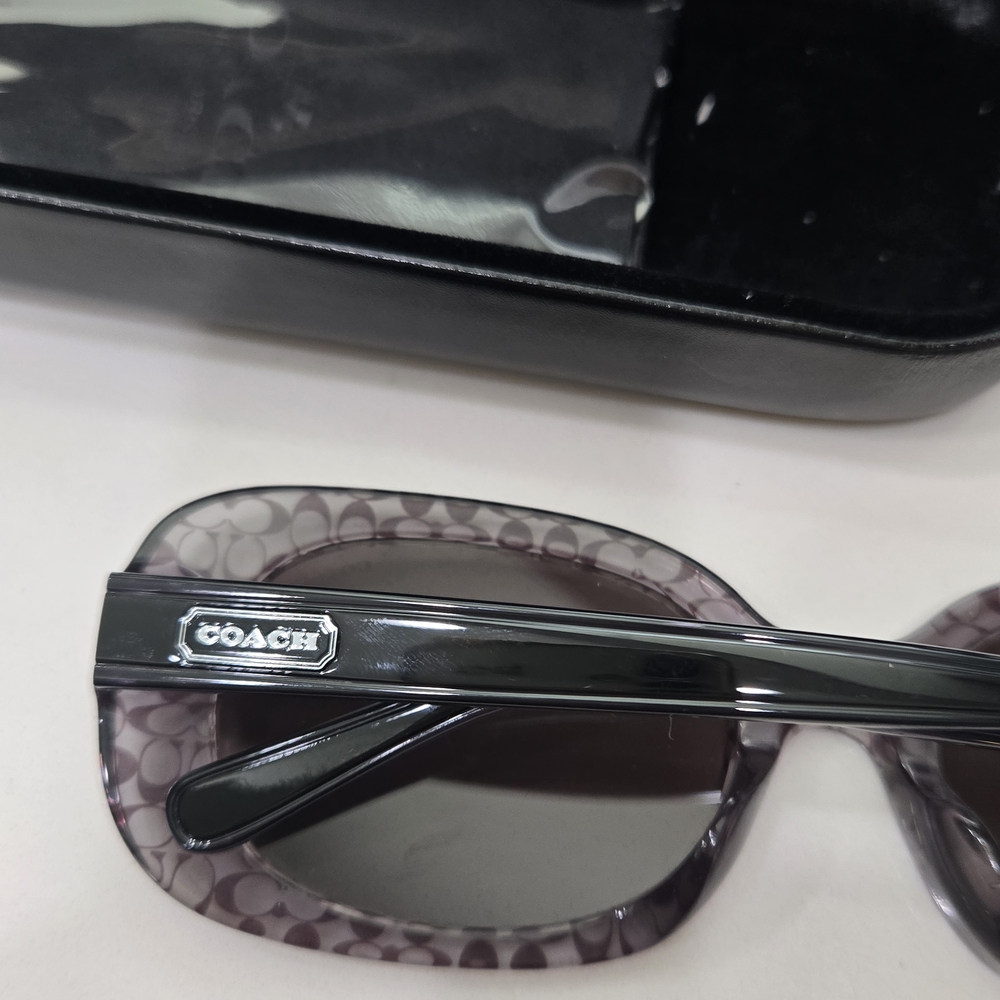 Coach Women's Signature Pattern Rectangle Sunglasses - Picture 3 of 6